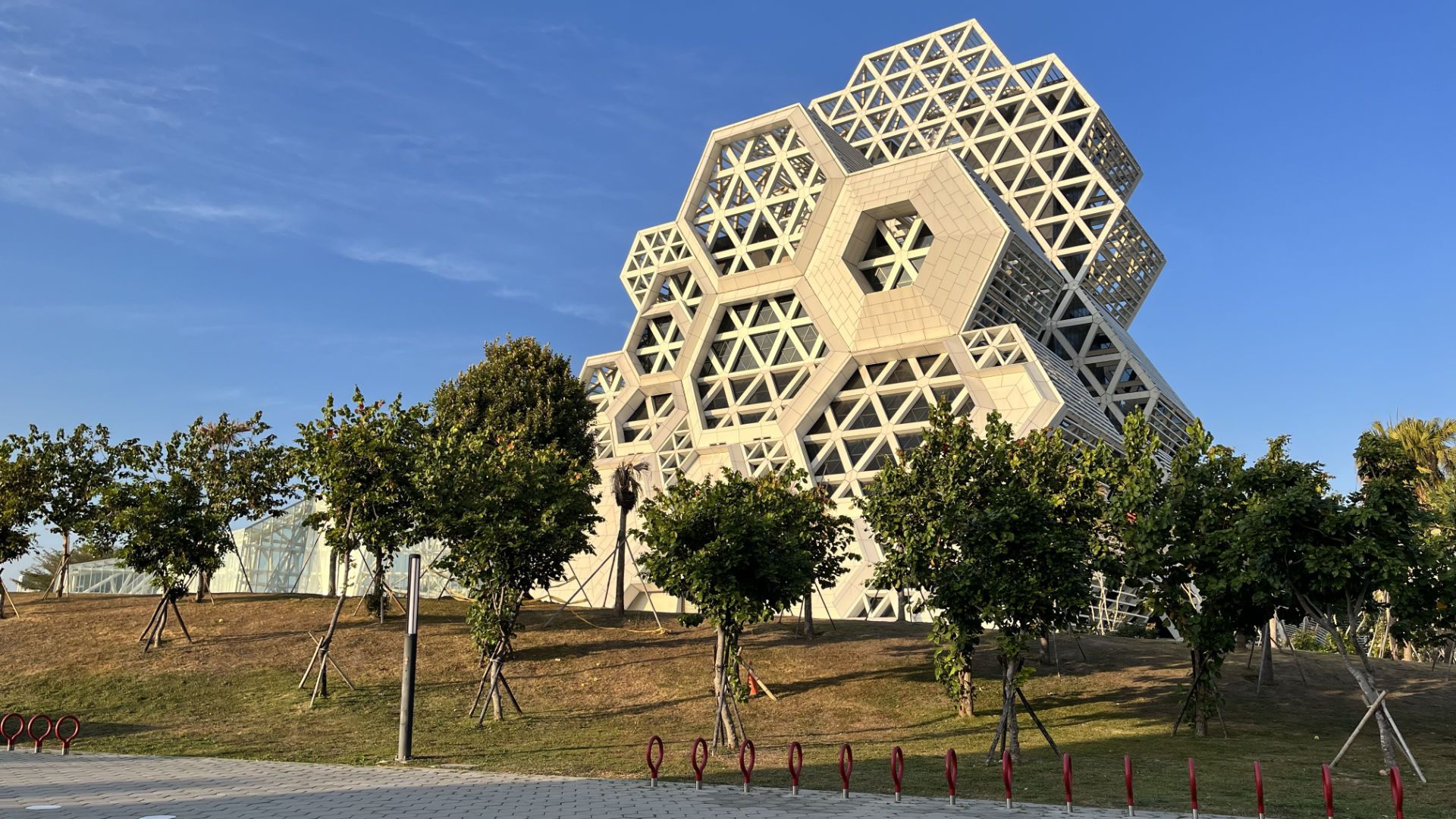 Exterior of the Kaohsiung Music Center.